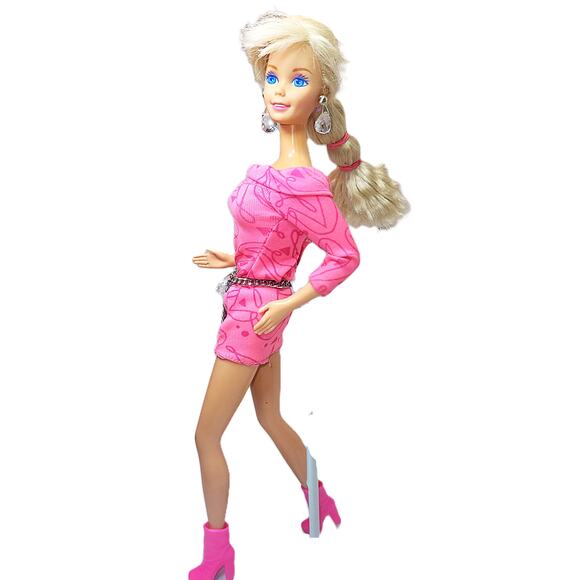 1992 Vintage Redressed Earring Magic Barbie W/Cool Boots - Picture 1 of 11